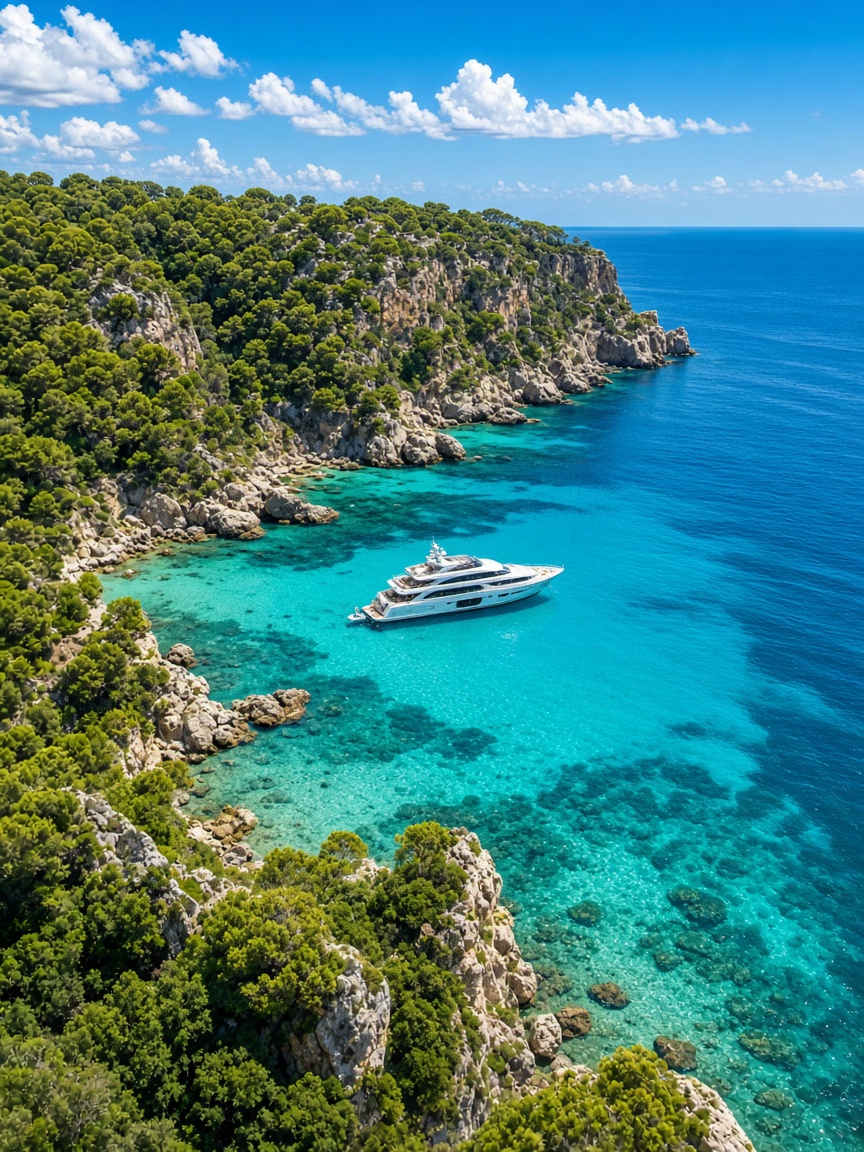 Balearic Islands yacht charter with Premiere Yachting — Mediterranean crewed charter destination