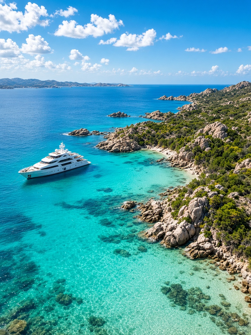 Sardinia yacht charter with Premiere Yachting — Mediterranean crewed charter destination